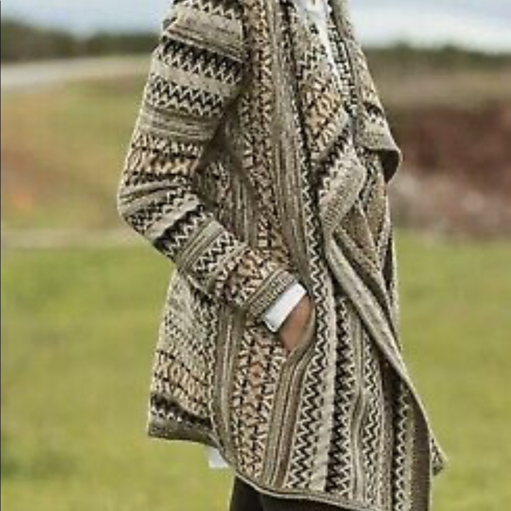 J.Jill alpaca wool boho cardigan